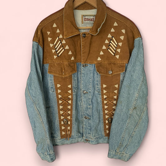 Vintage Denim Western Boho Style Jacket