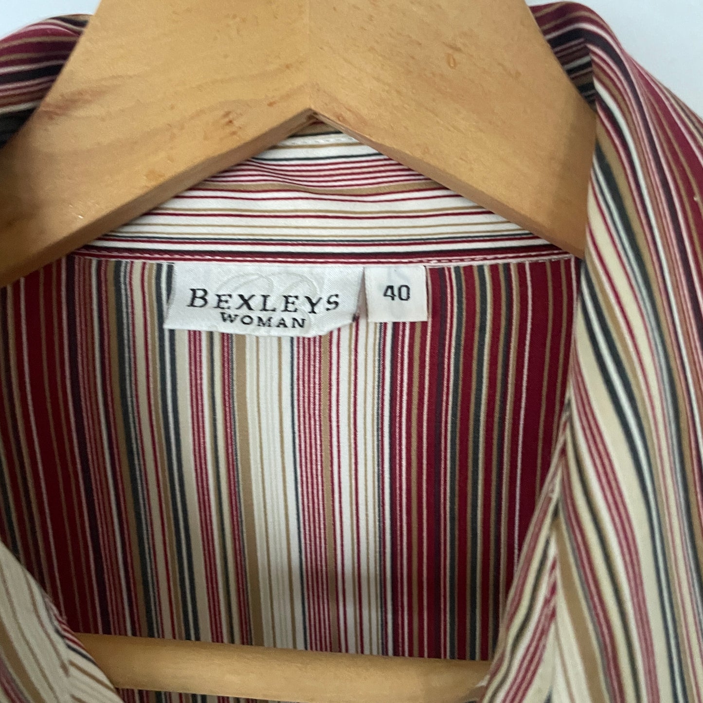 Vintage 70s Style Red Stripy Boho Hippy Vibes Blouse