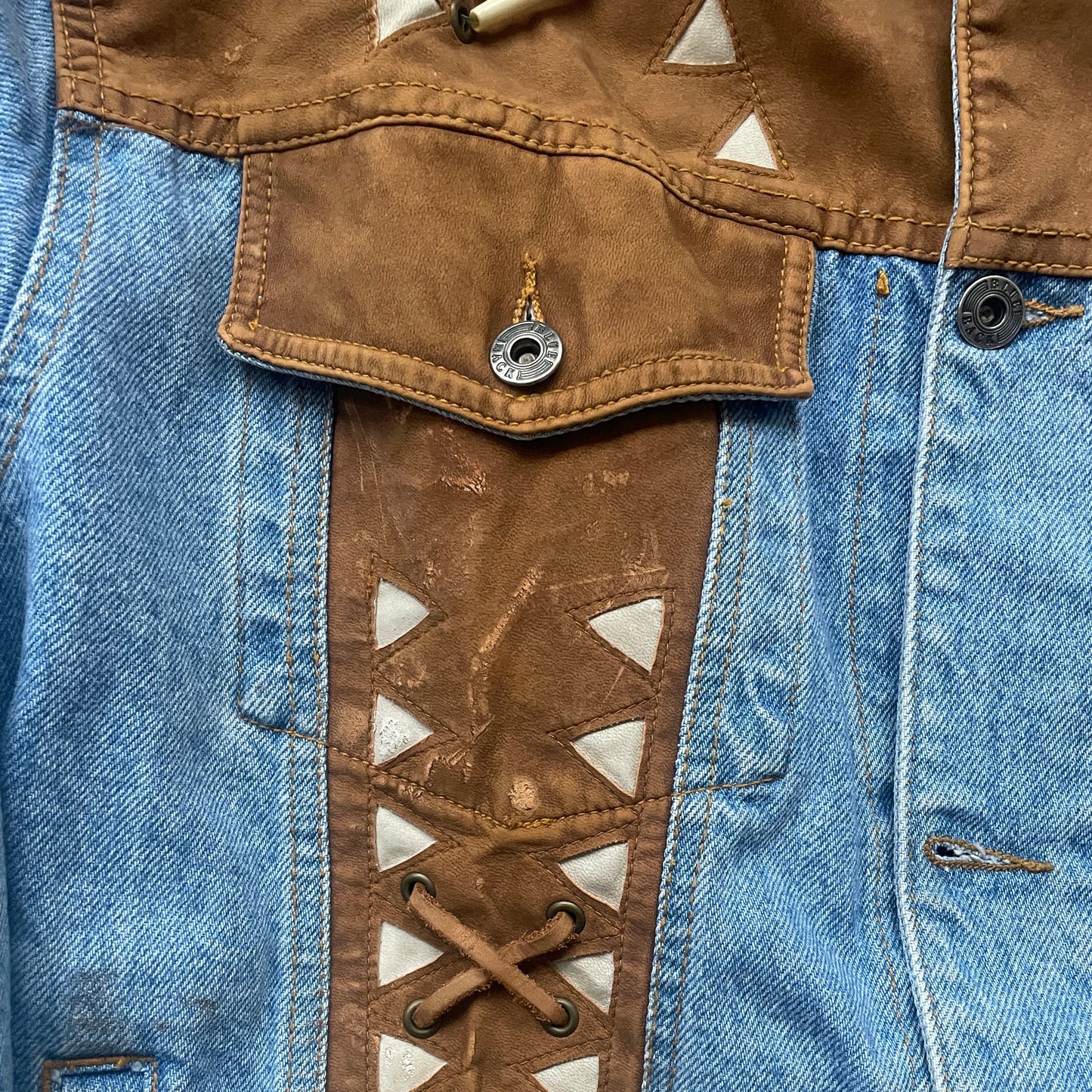 Vintage Denim Western Boho Style Jacket