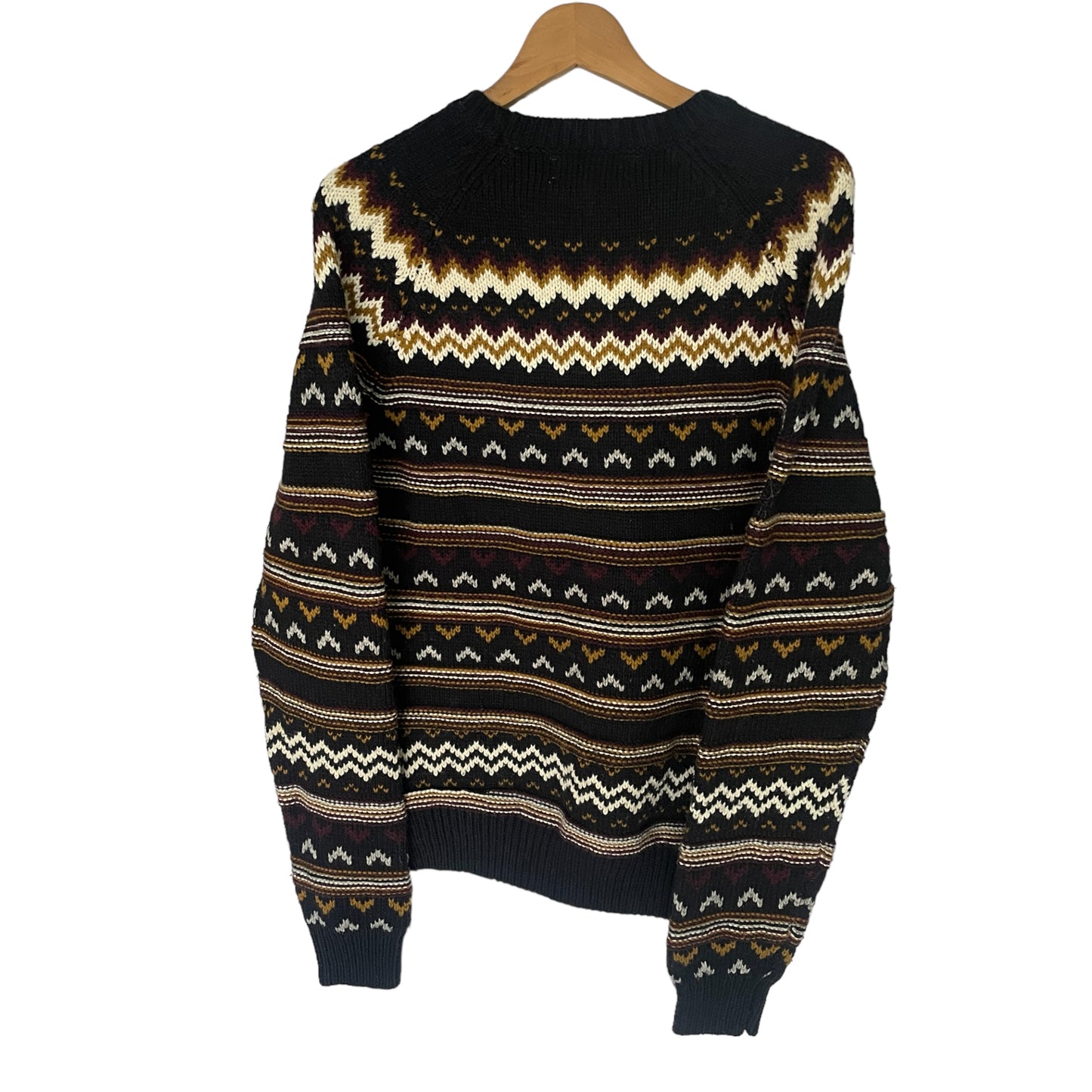 Vintage Wool Blend Black/ Grey / Camel Knitwear Piece