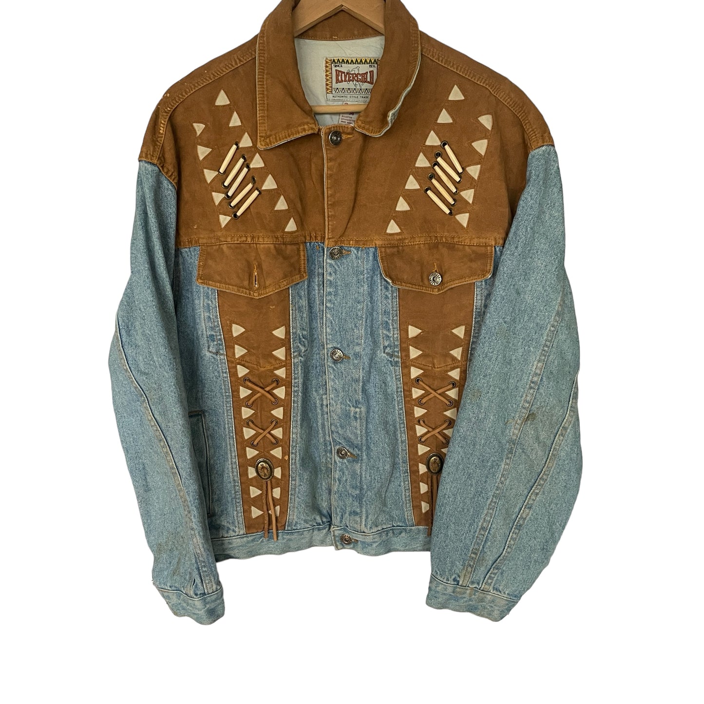 Vintage Denim Western Boho Style Jacket