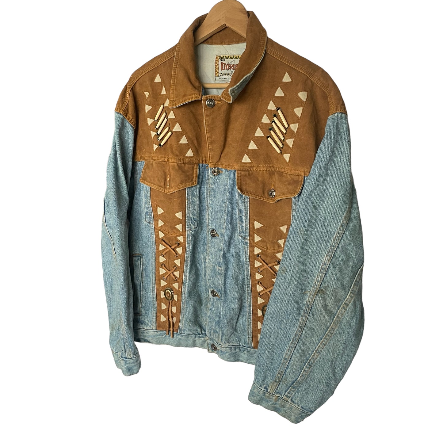 Vintage Denim Western Boho Style Jacket