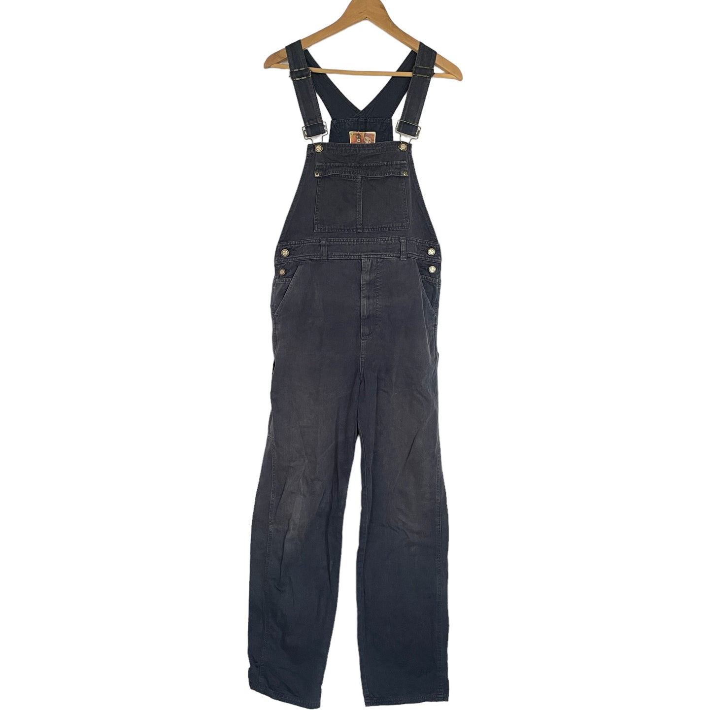 Vintage Long Japanese Faded Navy Blue Carpenter Overalls/ Dungarees