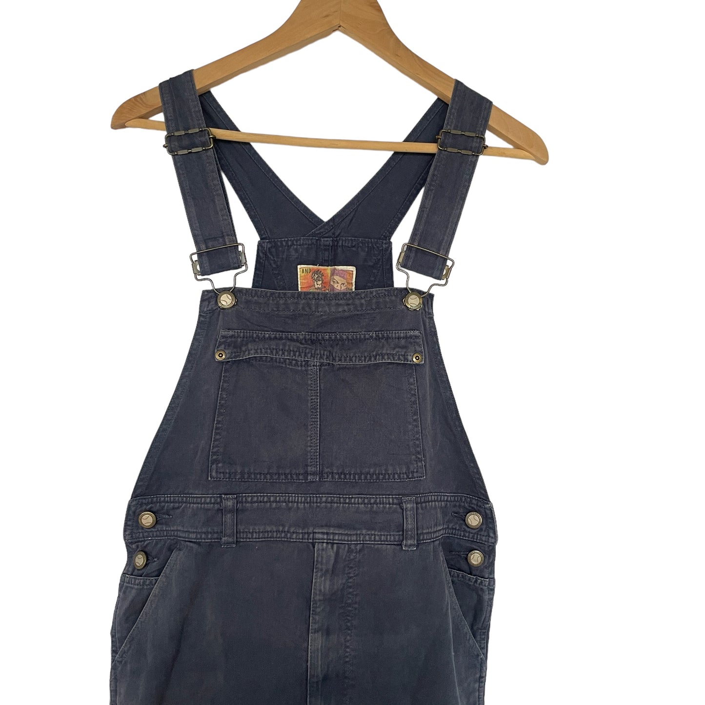 Vintage Long Japanese Faded Navy Blue Carpenter Overalls/ Dungarees